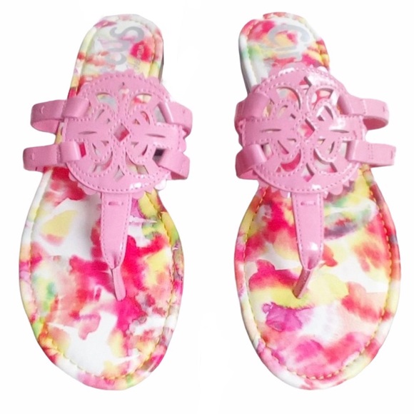 SAM EDELMAN Clara Sandal Flop Flop Flamingo Pink - Picture 11 of 11